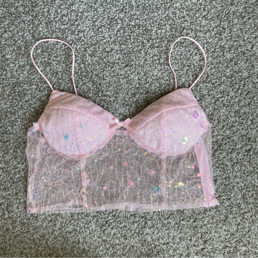 Princess Polly Pink Crop Top